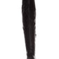 Botas de montaria femininas American Rag Adarra de cano alto, lisas, pretas, tamanho 8 M