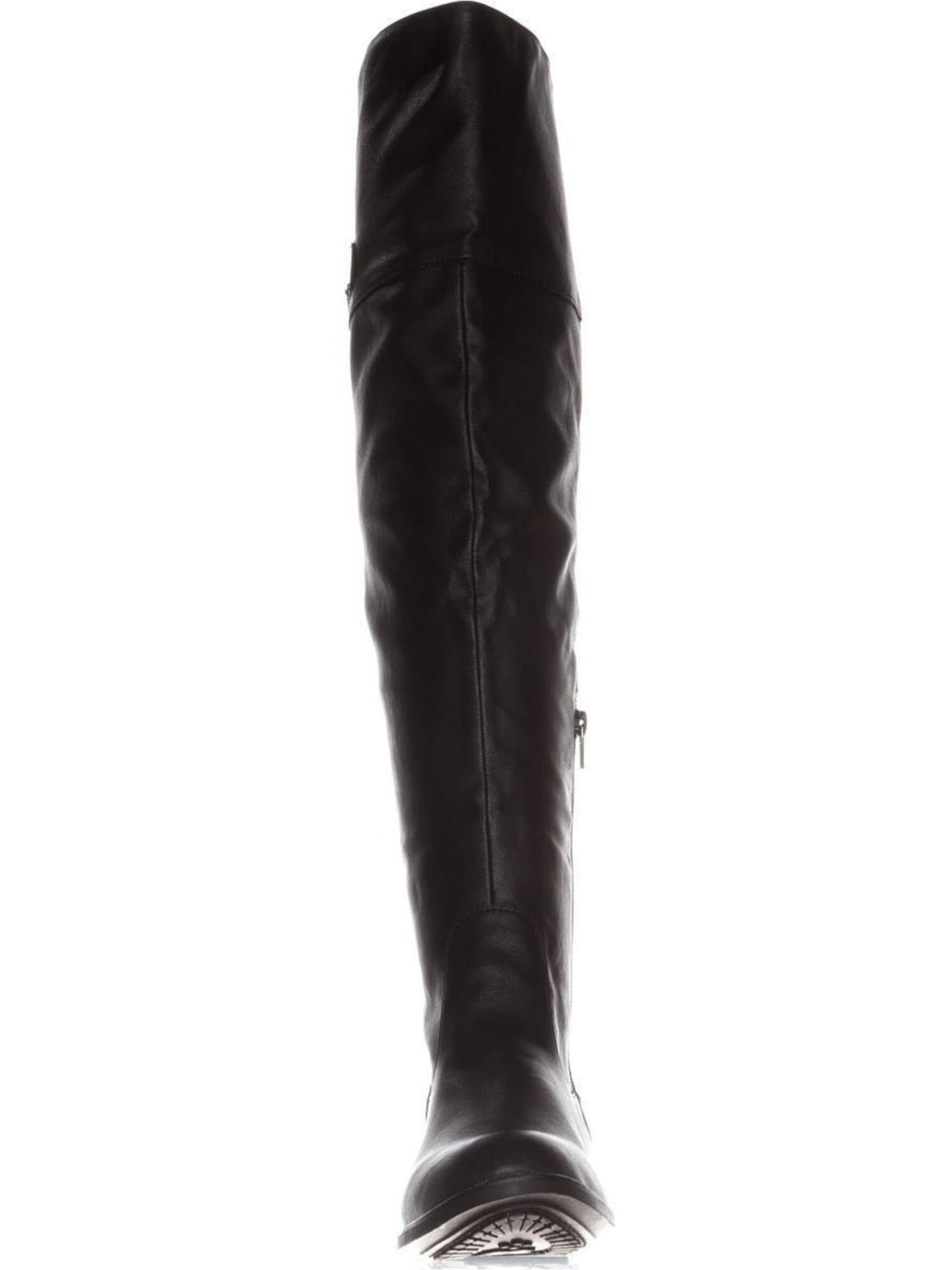 Botas de montaria femininas American Rag Adarra de cano alto, lisas, pretas, tamanho 8 M