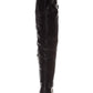 Botas de montaria femininas American Rag Adarra de cano alto, lisas, pretas, tamanho 8 M