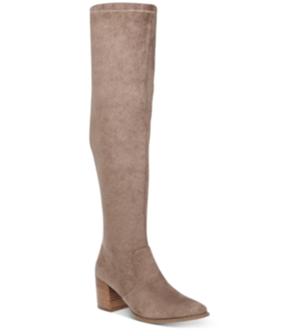 Botas femininas Dolce Vita Trude acima do joelho, marrom, tamanho 9,5M