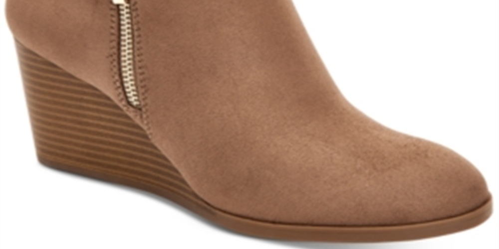 Botas femininas Wynonaa Wedge da Style &amp; Co, marrom, tamanho 5,5 M