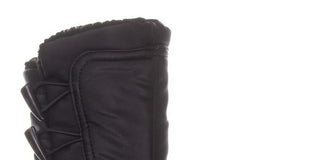 Botas femininas Sporto Dana com bico fechado e cano médio para clima frio, pretas, tamanho 8 M