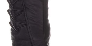 Botas femininas Sporto Dana com bico fechado e cano médio para clima frio, pretas, tamanho 8 M