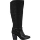 Bota feminina cano alto Easy Street Premium preta tamanho 6 M