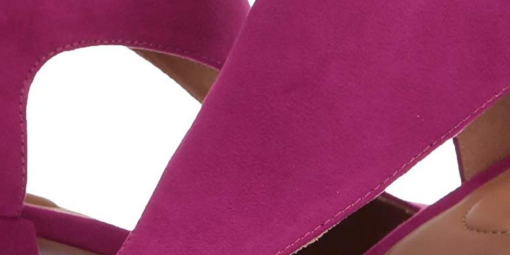 Sandália feminina Kenneth Cole Reaction Mix Cut Out com salto em T e tiras, roxa, tamanho 5 M