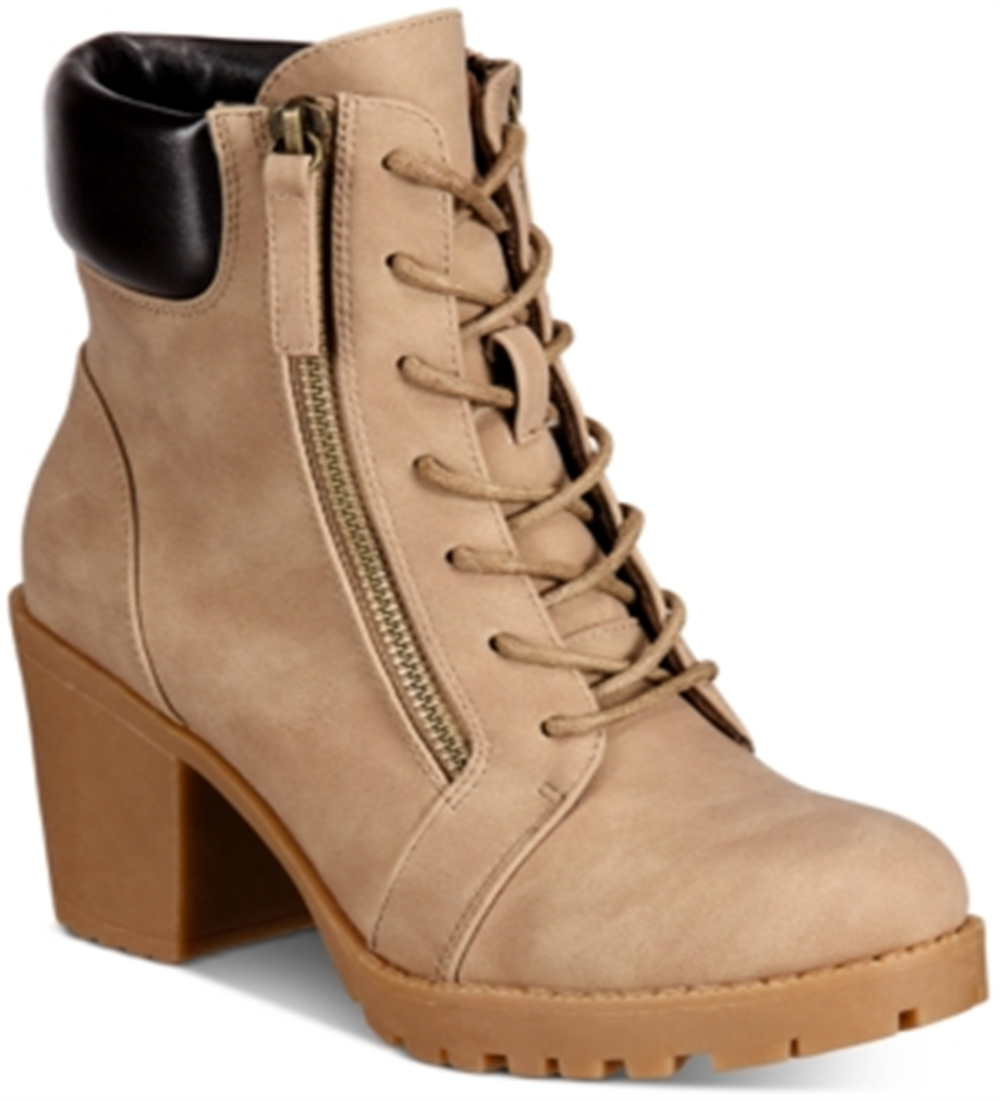 Botas de caminhada femininas ZiGi Kayne com salto marrom, tamanho 11 M