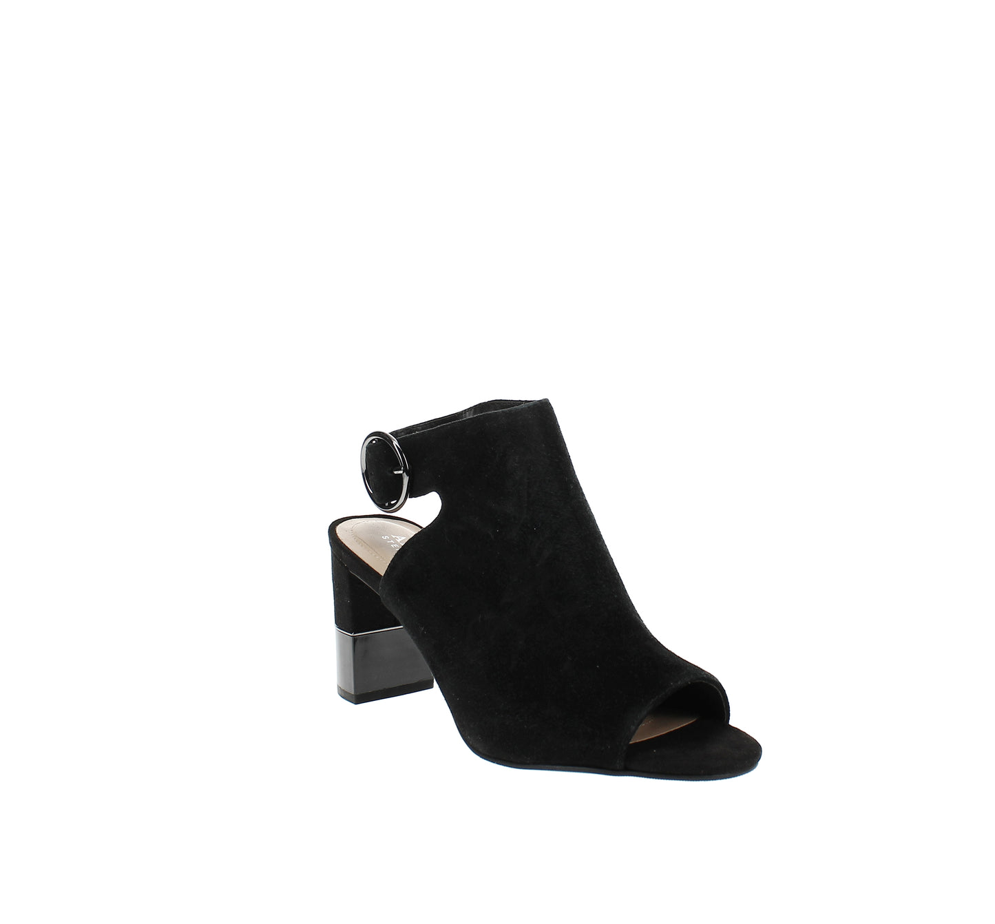 Alfani Floriss Step 'N Flex Block Heel Shooties Feminino Preto Tamanho 5 M