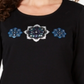 Blusa de algodão com strass Karen Scott feminina, amarela, tamanho GG