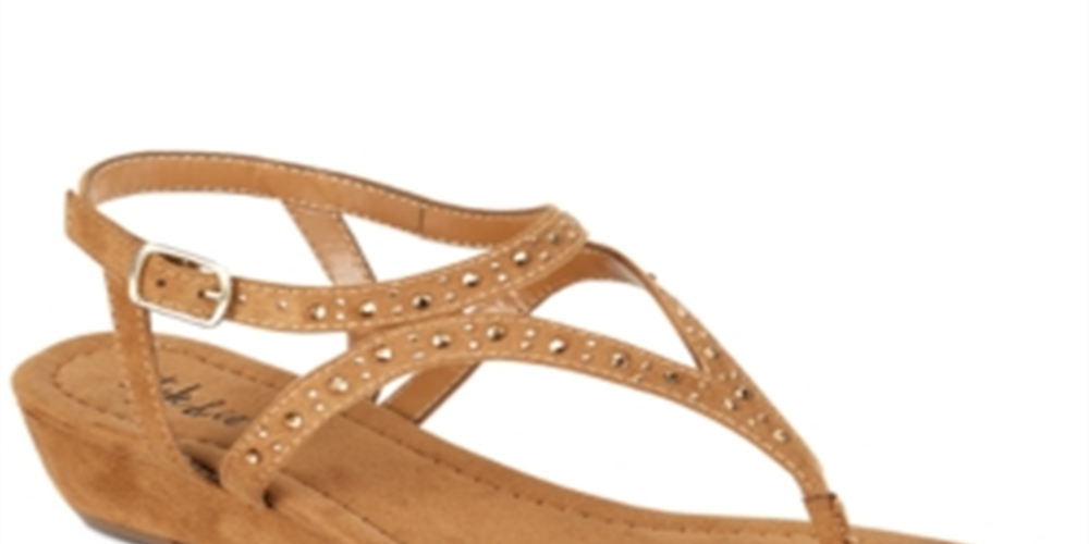 Sandálias Hareet Wedge Femininas Style &amp; Co Marrom Tamanho 12 M