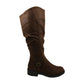 Baretraps Chaya Leather Fechado na Ponta do Joelho Feminino Marrom Tamanho 6,5 M