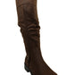 Baretraps Chaya Leather Fechado na Ponta do Joelho Feminino Marrom Tamanho 6,5 M