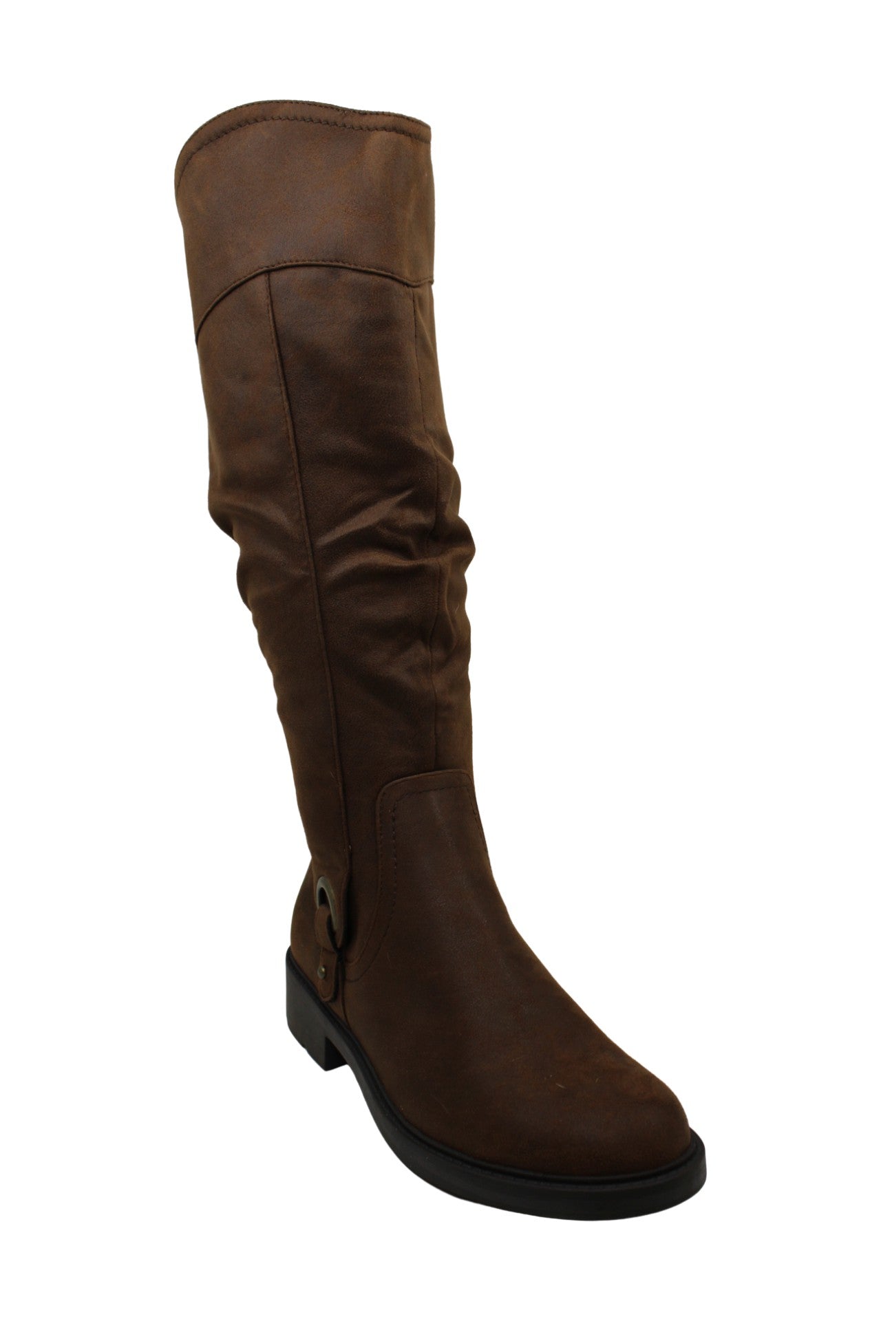 Baretraps Chaya Leather Fechado na Ponta do Joelho Feminino Marrom Tamanho 6,5 M