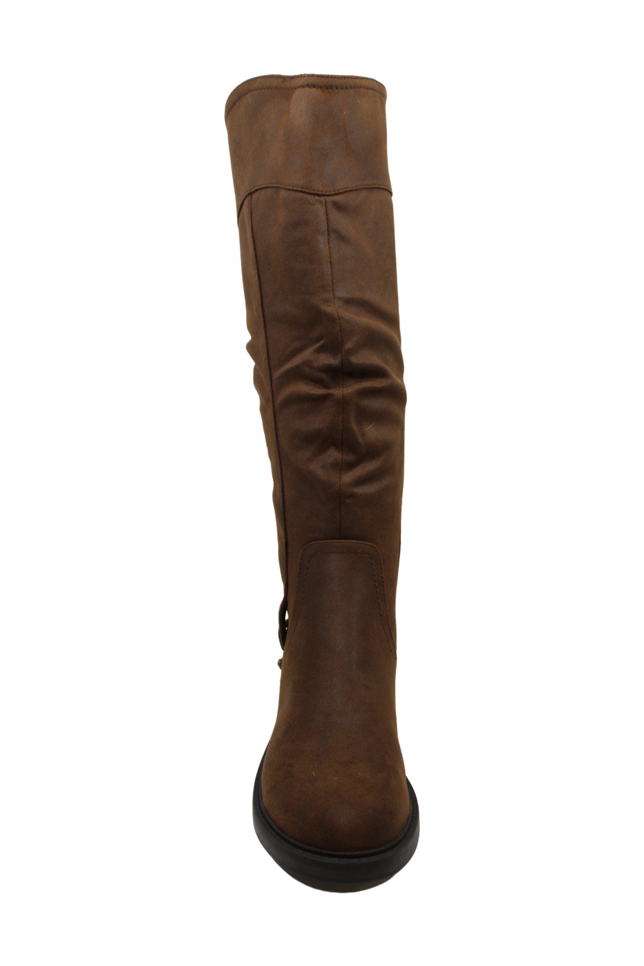 Baretraps Chaya Leather Fechado na Ponta do Joelho Feminino Marrom Tamanho 6,5 M