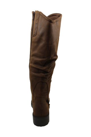 Baretraps Women's Chaya Leather Closed Toe Knee Brush Brown Size 6.5 M