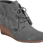 Botas femininas Dr. Scholl's Dakota Wedge, cinza, tamanho 8 W