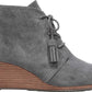 Botas femininas Dr. Scholl's Dakota Wedge, cinza, tamanho 8 W