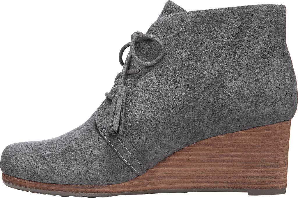 Botas femininas Dr. Scholl's Dakota Wedge, cinza, tamanho 8 W