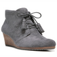 Botas femininas Dr. Scholl's Dakota Wedge, cinza, tamanho 8 W