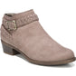 Botas de cano curto LifeStride Adriana Bootie femininas, marrom, tamanho 7,5 L