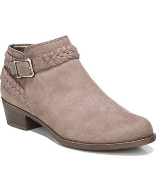 Botas de cano curto LifeStride Adriana Bootie femininas, marrom, tamanho 7,5 L