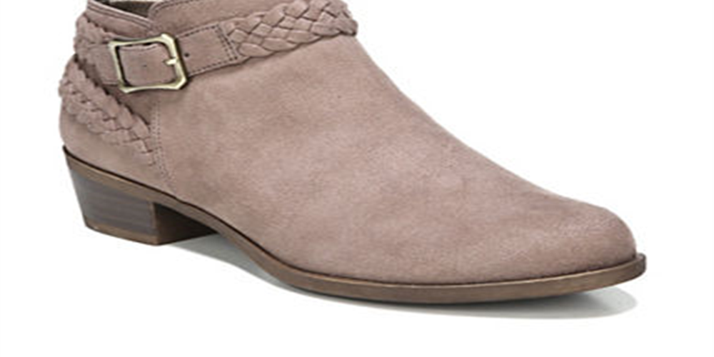 Botas de cano curto LifeStride Adriana Bootie femininas, marrom, tamanho 7,5 L