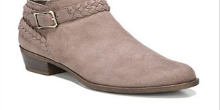 Botas de cano curto LifeStride Adriana Bootie femininas, marrom, tamanho 7,5 L
