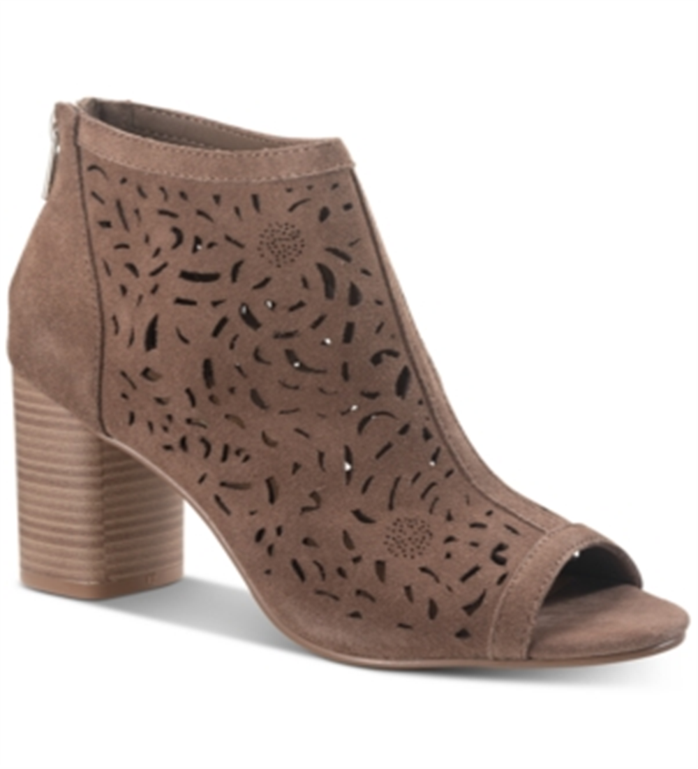 American Rag Glia Suede Perfurado Shooties Feminino Marrom Tamanho 6,5 M