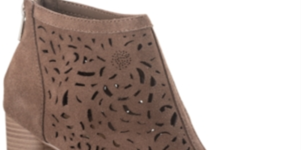 American Rag Glia Suede Perfurado Shooties Feminino Marrom Tamanho 6,5 M