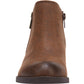 Botas femininas Carlos By Carlo Santana com zíper e acolchoado Brie, bico redondo, salto bloco, marrom, tamanho 5,5 M