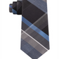 Gravata xadrez masculina Kenneth Cole Reaction Crosswalk cinza, tamanho único
