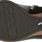 Botas femininas Dr. Scholl's com remendo de tecido e bico fechado, tamanho 9,5M, pretas