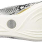 Sandálias femininas Kenneth Cole Reaction Pepea com estampa de cobra, brancas, tamanho 10 M