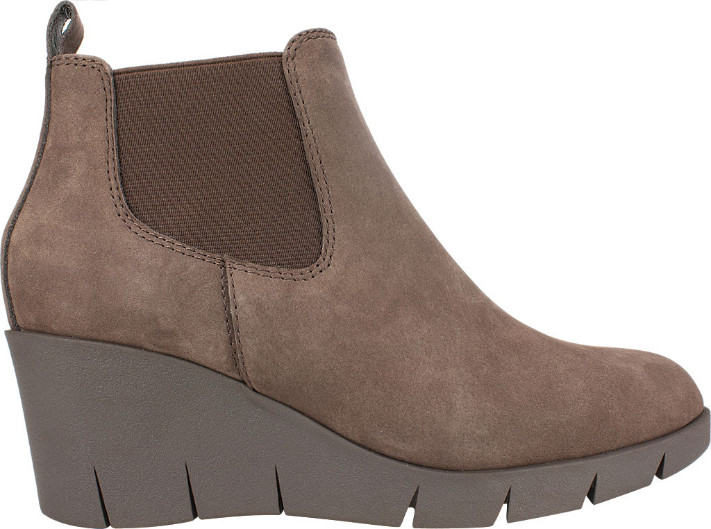 Botas femininas White Mountain Stretch Gore Comfort Percy bico redondo em couro, tamanho 9,5 M