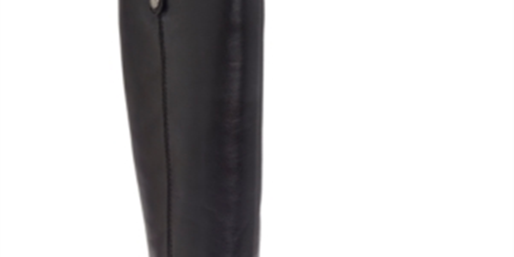 Botas de montaria femininas Fawne Leather da INC International Concepts, azul-marinho, tamanho 11 M