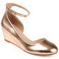 Journee Collection Seely Scarpin Feminino Dourado Tamanho 9,5 M