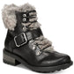 Bota feminina Syracuse Carlos By Carlos Santana, preta, tamanho 7,5 M