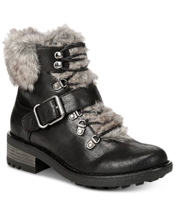 Bota feminina Syracuse Carlos By Carlos Santana, preta, tamanho 7,5 M