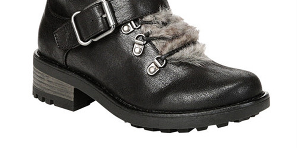 Bota feminina Syracuse Carlos By Carlos Santana, preta, tamanho 7,5 M