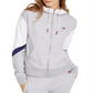 Tommy Hilfiger Blusa com capuz e zíper, manga comprida, colorida, tamanho P, feminina