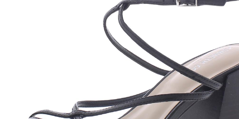 Sandália Feminina Maisie de Couro Kenneth Cole New York, Preta, Tamanho 6 M