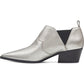 Bota feminina Nine West Cahluz de couro preta, tamanho 7,5 M