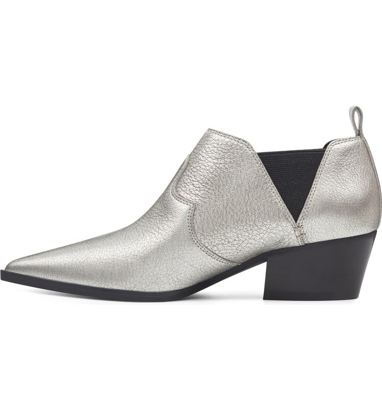 Bota feminina Nine West Cahluz de couro preta, tamanho 7,5 M