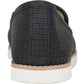 Sapatilhas femininas White Mountain Denny Smoking Flat Black, tamanho 8,5 M