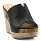 Chinelo plataforma feminino Adrienne Vittadini Cherli, preto, tamanho 10 M