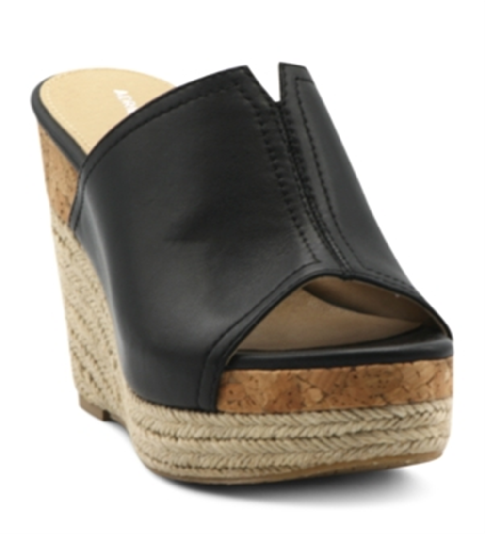 Chinelo plataforma feminino Adrienne Vittadini Cherli, preto, tamanho 10 M