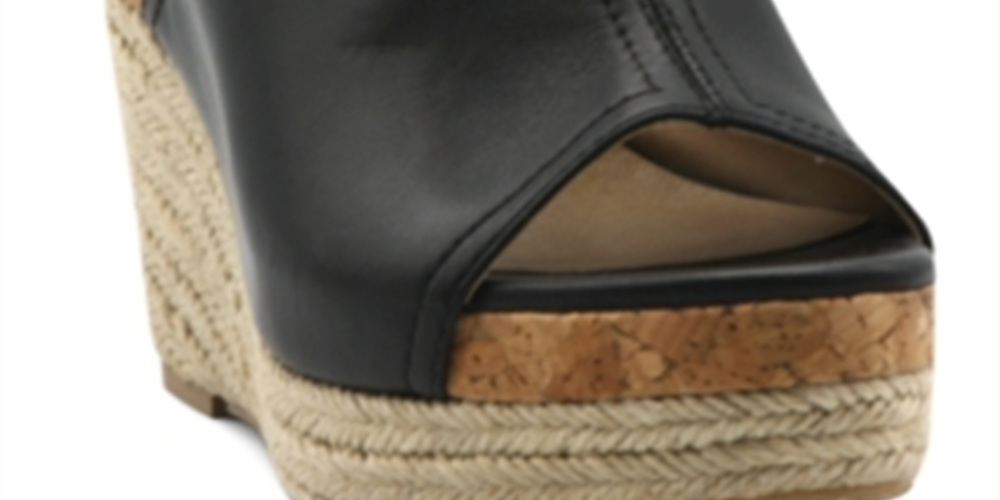 Chinelo plataforma feminino Adrienne Vittadini Cherli, preto, tamanho 10 M