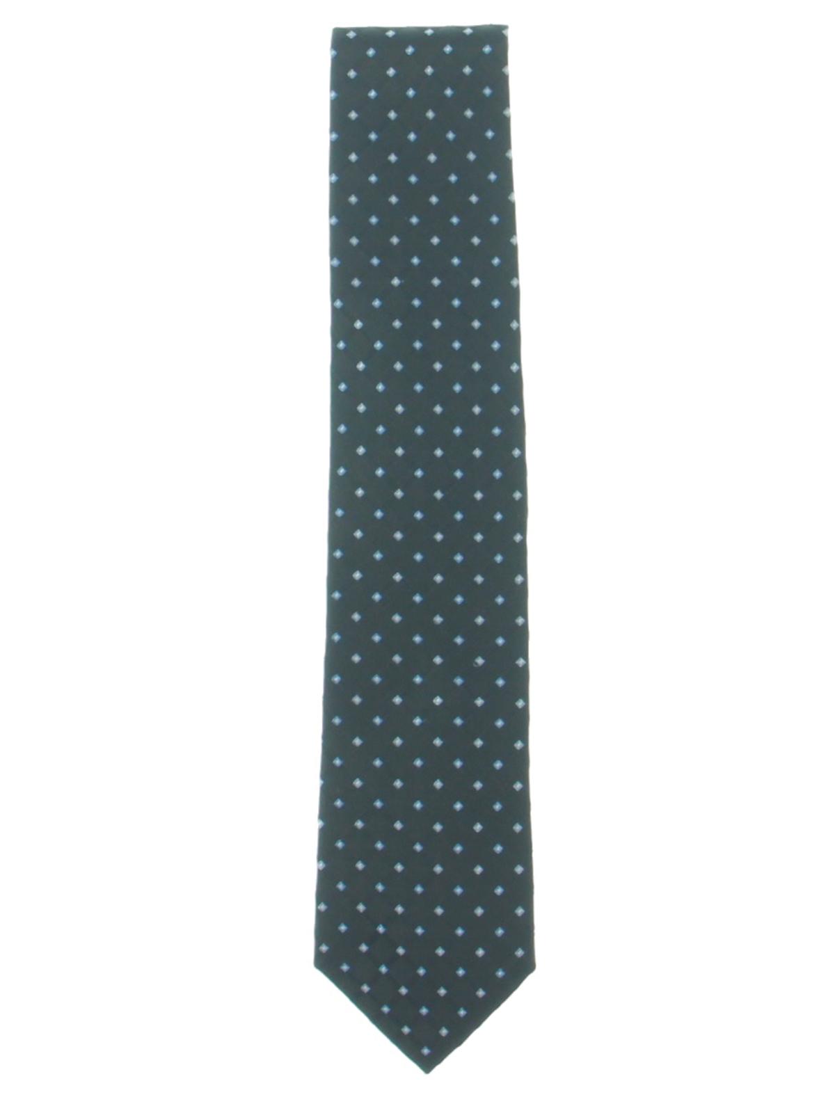 Gravata de seda masculina Club Room, preta, tamanho único