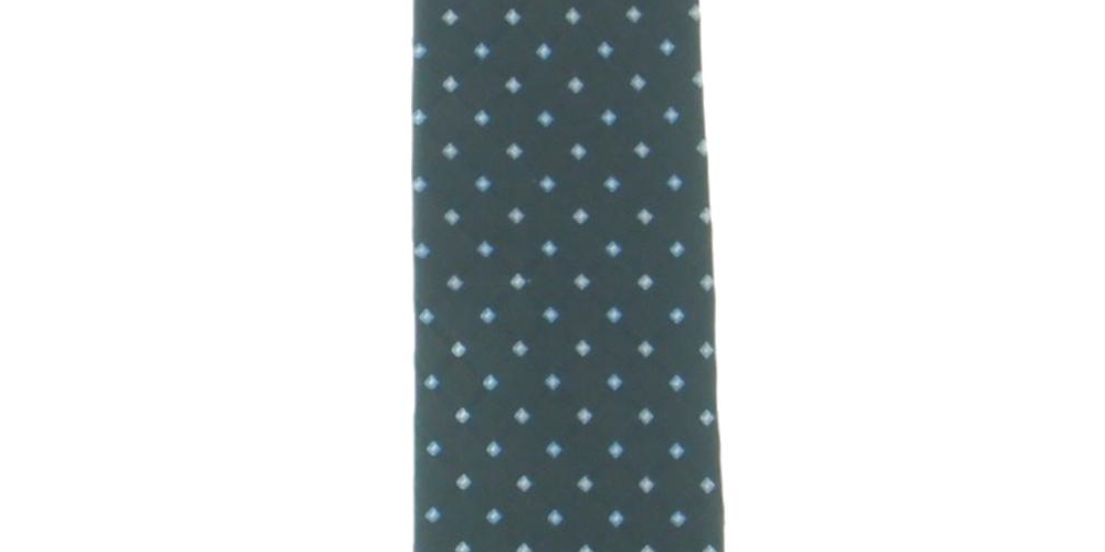 Gravata de seda masculina Club Room, preta, tamanho único