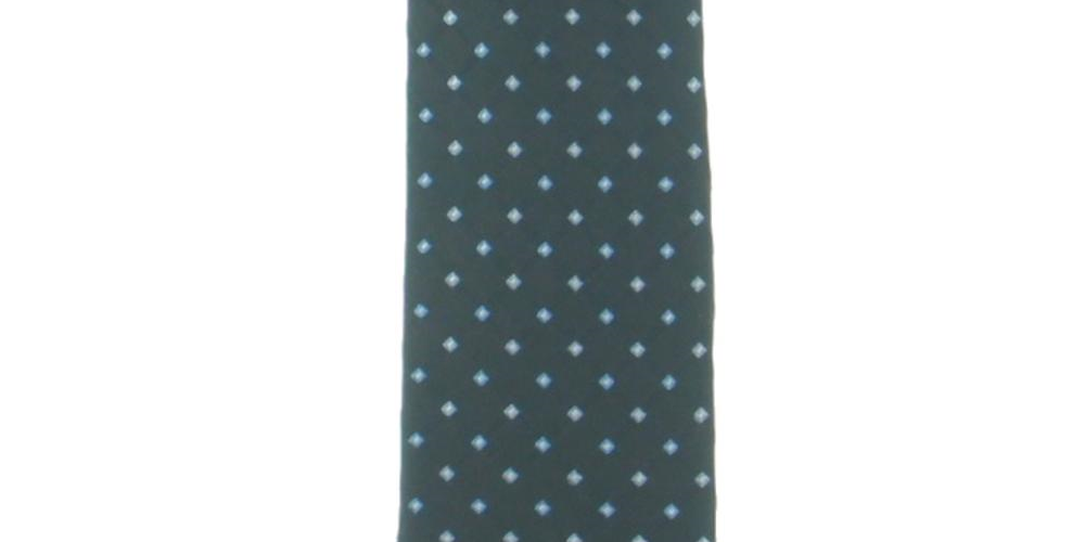 Gravata de seda masculina Club Room, preta, tamanho único