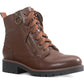 Botas de combate femininas American Rag Tatum Leather Studded, marrom, tamanho 5,5 M